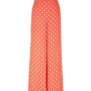 Polka Dot Wide-Leg Pants